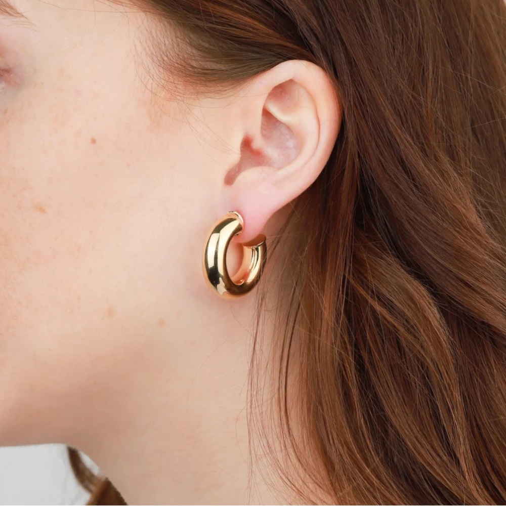 Martha Calvo Donut Hoop Pierced Earrings